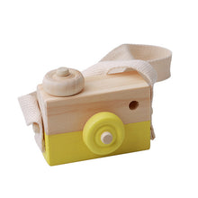 Cute Wooden Toy Camera Baby Kids Hanging Camera Photography Prop Decoration Children Educational Toy Birthday Christmas Gifts - giftsboxes