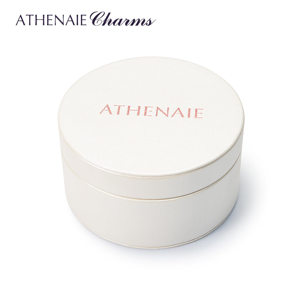 ATHENAIE High Quality Round White PU Gift Box for Necklace Bracelet & Bangles Earrings Charms Beads Jewelry Packaging - giftsboxes